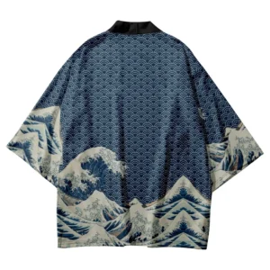 Haori Kimono 'Umi no Nami'