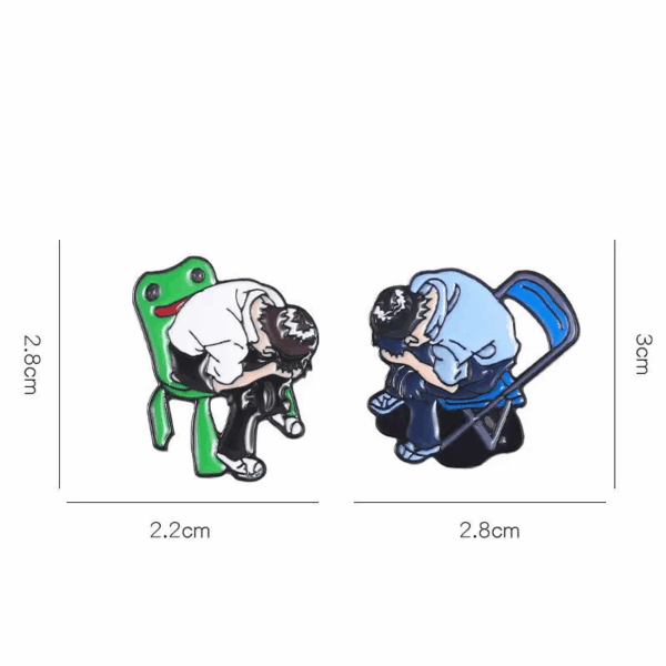 Shinji in chair - Brooch - Image 5