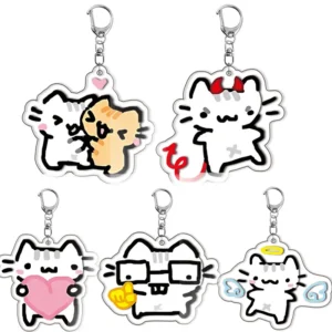 Silly Cat -Keychain